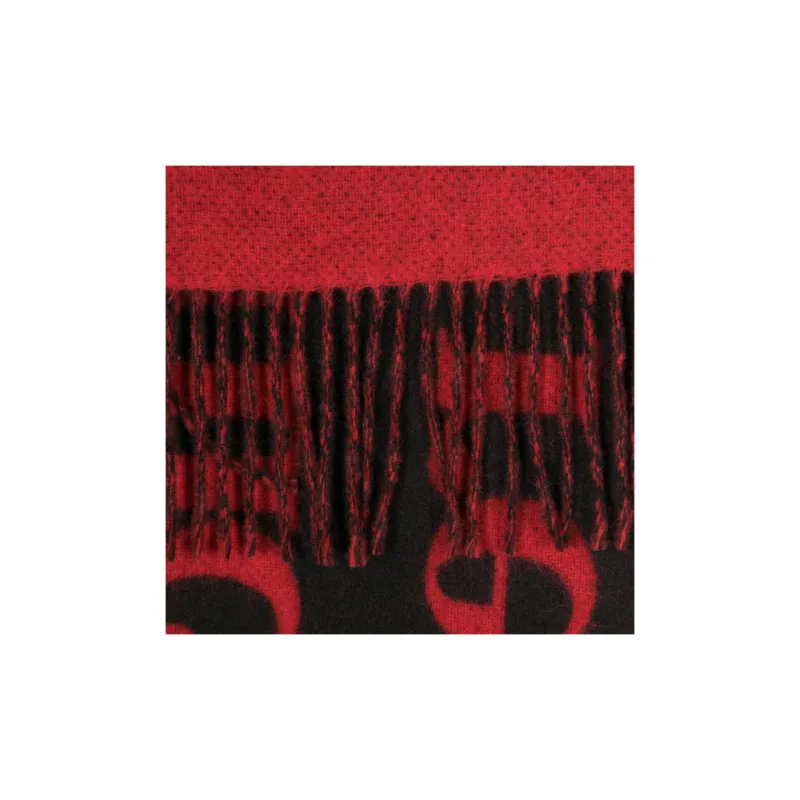 GANNI Fringed Wool Scarf-2