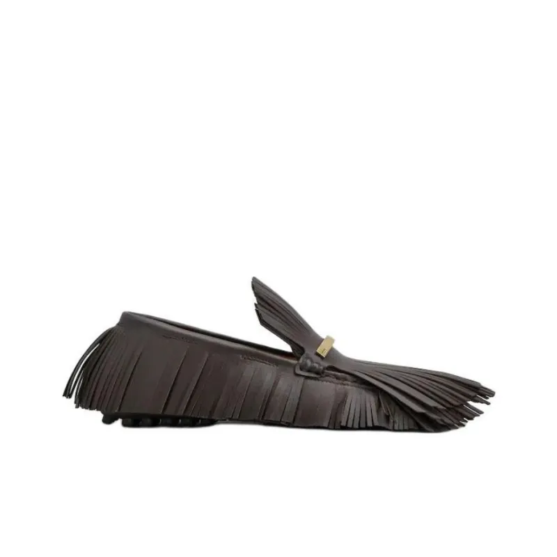 TOD'S Fringed Slip On Loafers Women's-1