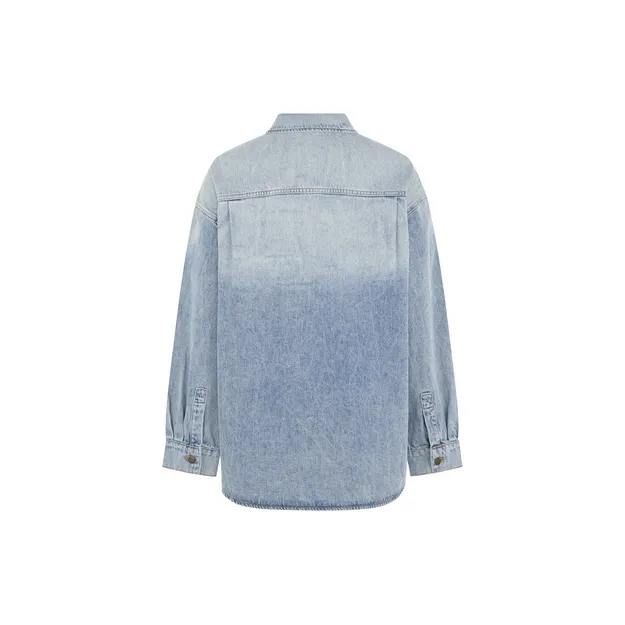 MEIYANG Denim Jacket Women's Blue-1