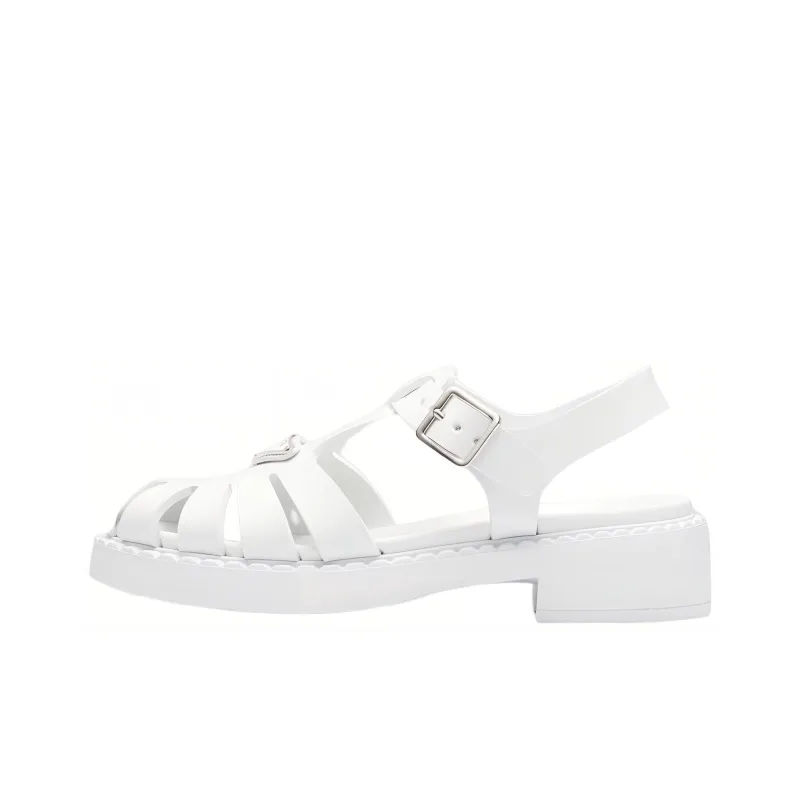 PRADA Roman Sandals Women's White-0