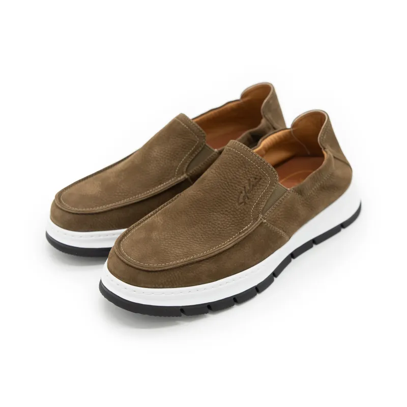 Satchi Loafers Casual Shoes Men's Coffee-2