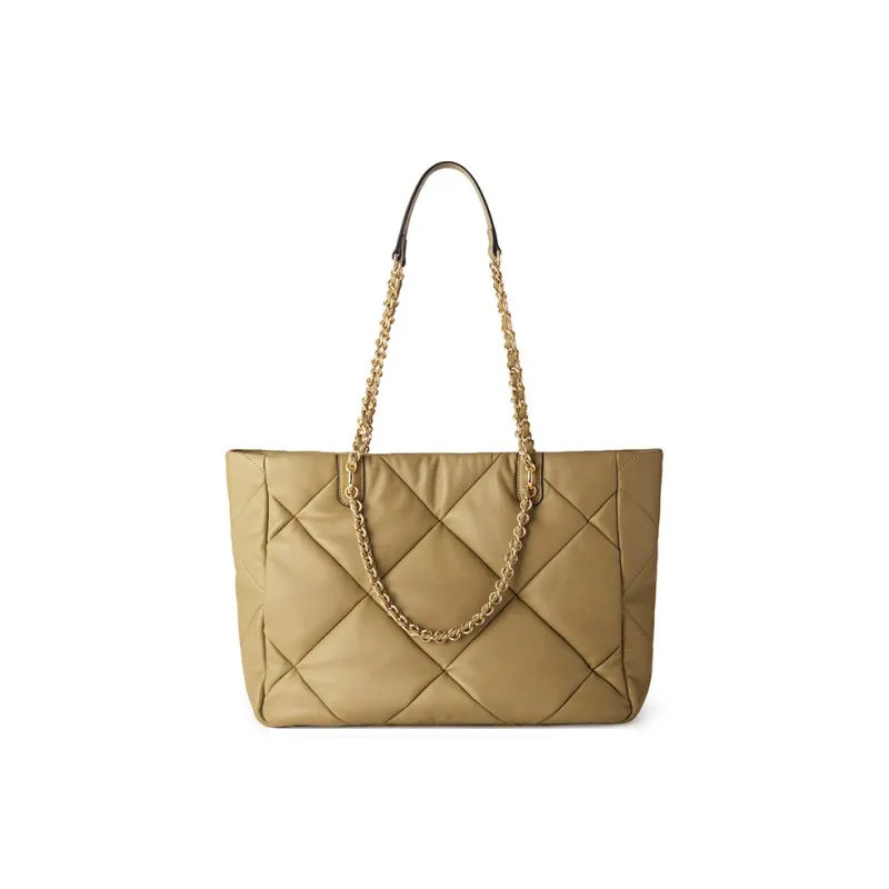Montagut Sheepskin M Zip Tote Bag, Shoulder Bag Women's Black/Ecru/Yellow/Light Green/Stone Gray/Acorn/Ice Coffee-13
