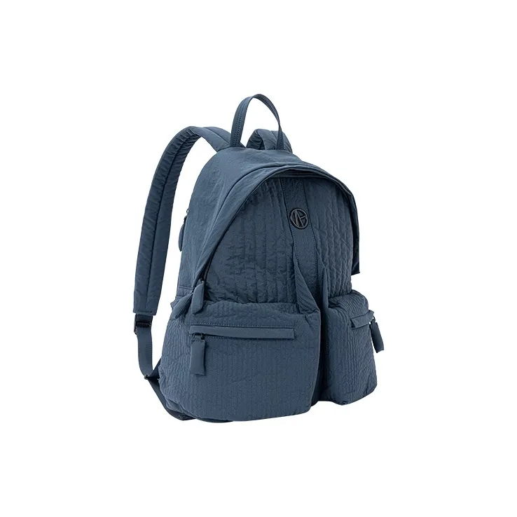 VANESSA HOGAN Fabric Backpack Regular Unisex Black Blue/Light Blue-8