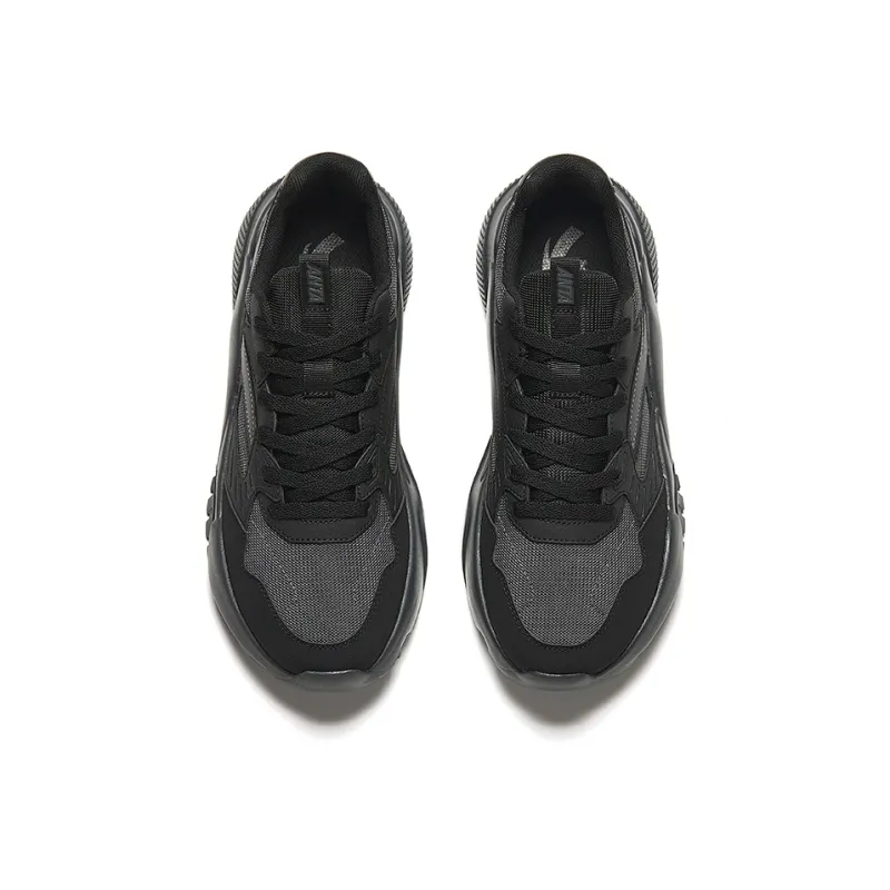 Anta Cushioned Slip Resistant Low Top Casual Shoes Men's Black-2