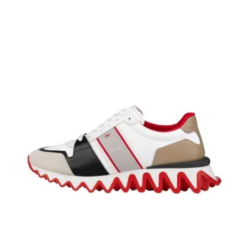 CL LUBOTING Wear Resistant Low Top Casual Shoes Men's White Black Brown