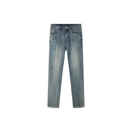 DEGAIA Jeans Men Light Blue Denim