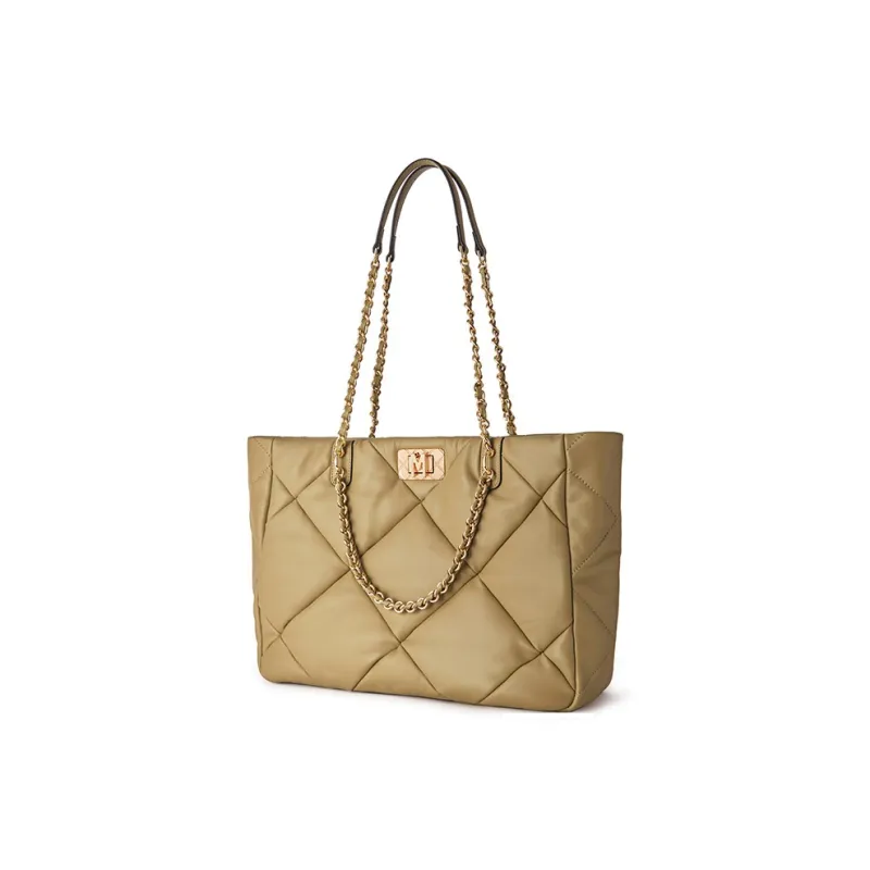 Montagut Sheepskin M Zip Tote Bag, Shoulder Bag Women's Black/Ecru/Yellow/Light Green/Stone Gray/Acorn/Ice Coffee-12