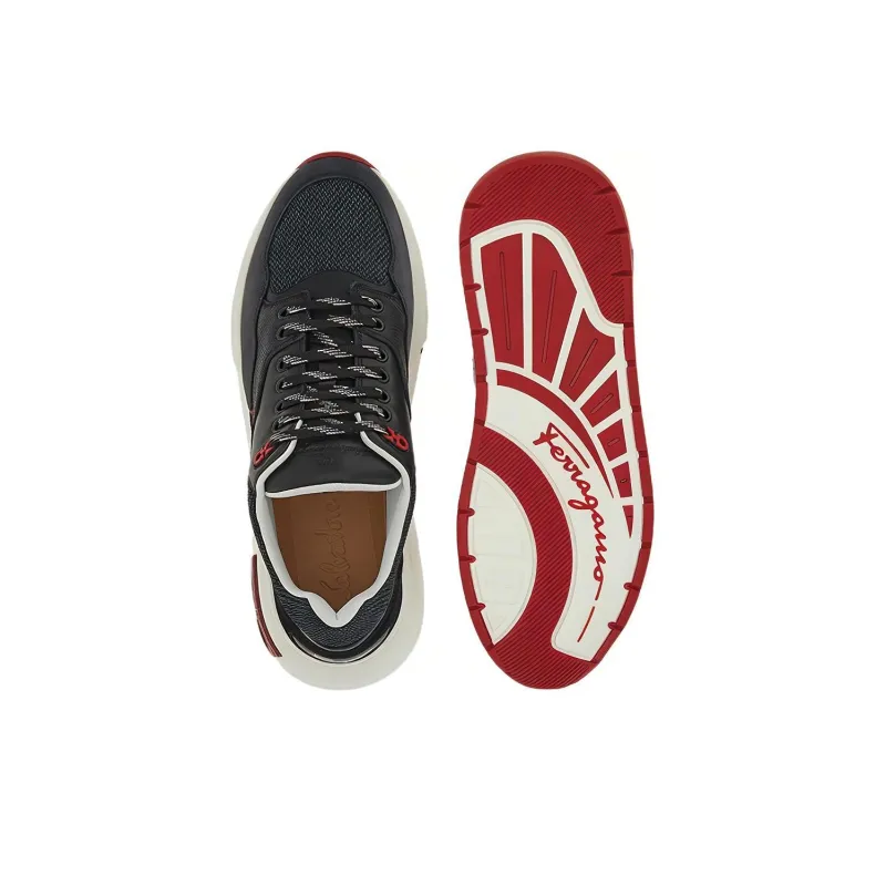 FERRAGAMO Gancini-plaque Low-top Sneakers-4
