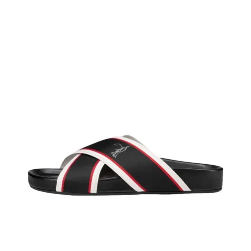 CL LUBOTING Abrasion Resistant Slide Slippers Men's Black Red White