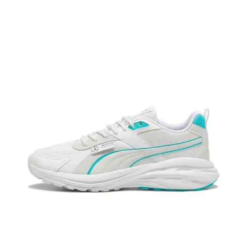 PUMA Mercedes-AMG Petronas F1® Anti-Slip Wear-Resistant Low-Top Casual Shoes Unisex White