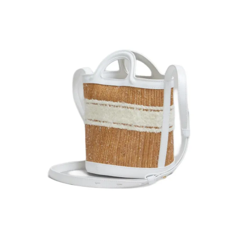 MARNI Small Tropicalia Logo Embroidered Drawstring Bucket Bag-2
