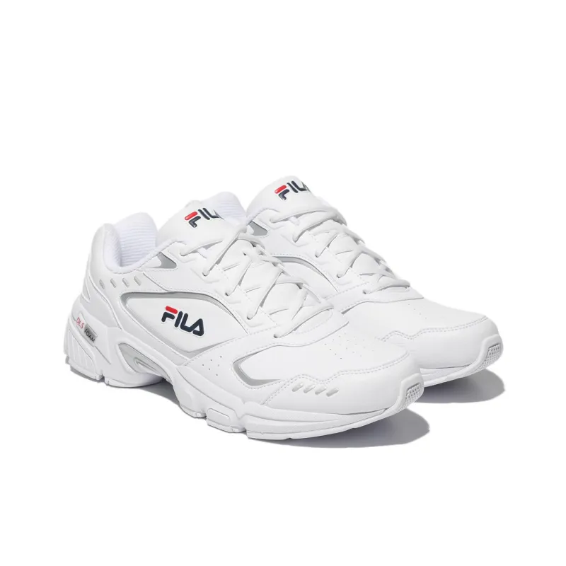 FILA Memory Decimus Anti Slip Wear Resistant Low Top Casual Running Shoes Unisex White-3