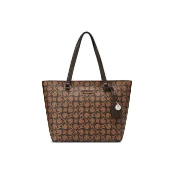 GUESS Coated Canvas Tote Bag Shopping Bag Handbag Shoulder Bag Women's Cocoa