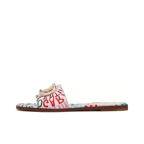 Valentino Slide Slippers Women's Red And Green