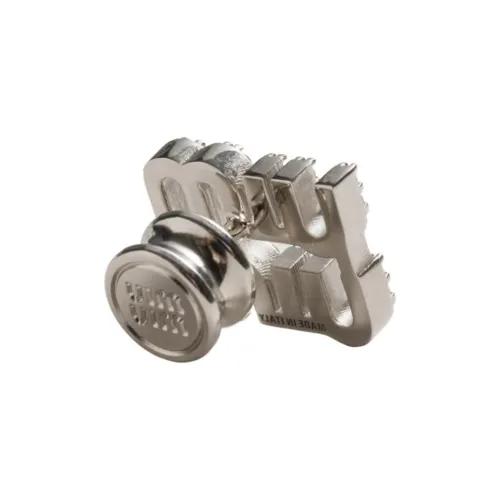 MIU MIU Artificial Crystal Brooches Women's Silver