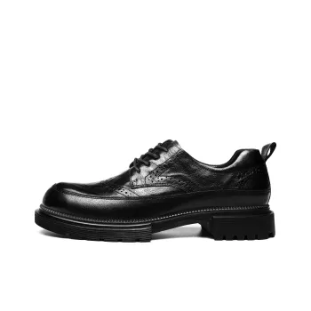 CHINT Dress Shoes Men Low Top Black