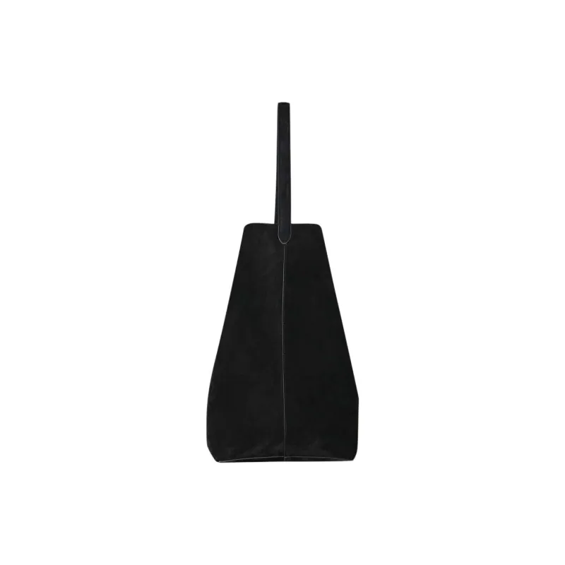 THE ROW Calf Suede Tote Bag, Shopping Bag, Shoulder Bag Women's Black-2