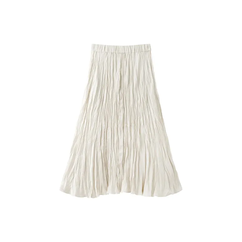 TKY SHOP Casual Long Skirt Women's Champagne-1