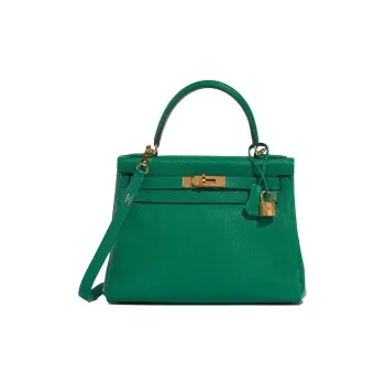 HERMES Kelly Togo Calfskin Kelly Bag Handbags Women's 6W Menthe Mint Green