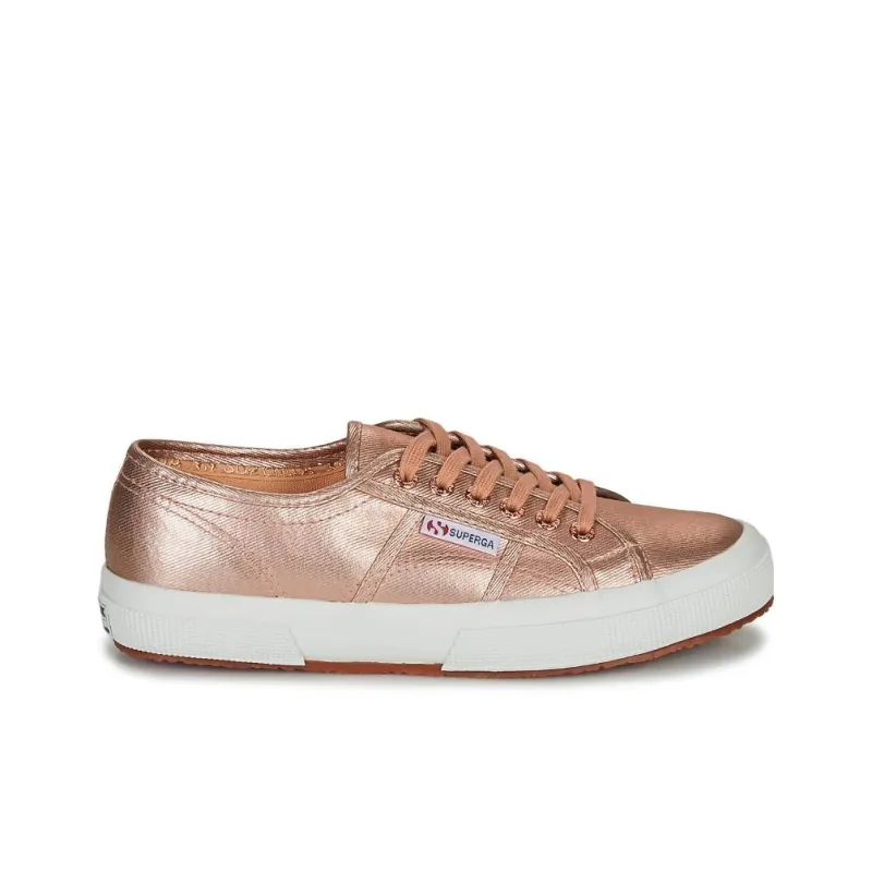 SUPERGA Abrasion Resistant Low Top Skateboard Shoes Women's Rose Gold-1