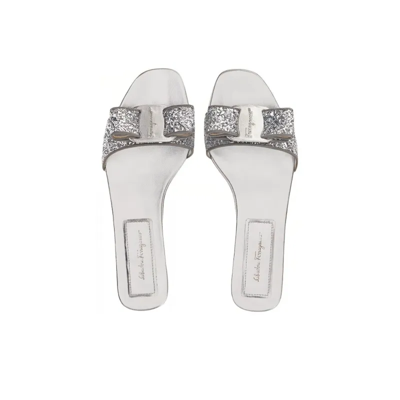 FERRAGAMO Viva Cool Drag Women's Silver-2