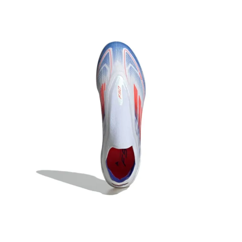 Adidas F50 PRO Anti Slip Wear Resistant Soccer Shoes Men's White Blue-2