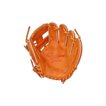 Mizuno Baseball Gloves Pitching Glove Top Grain Cow Leather Unisex Orange