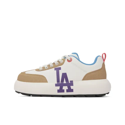 MLB Los Angeles Dodgers Skateboard Shoes Unisex Low-Top Camel