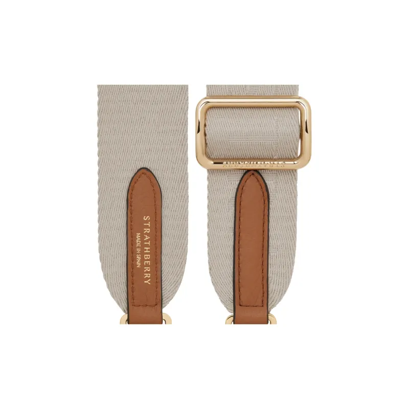 Strathberry Fabric Bag Straps Women's Mushroom Gray-1