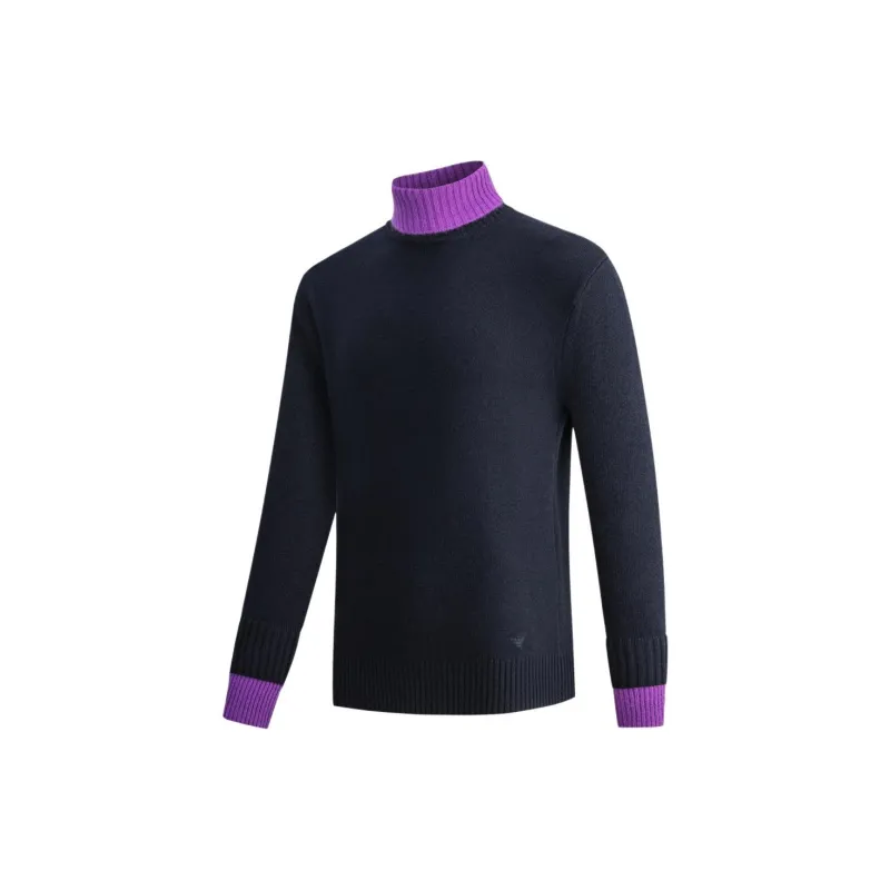 EMPORIO ARMANI Sweaters Men Navy Blue-2