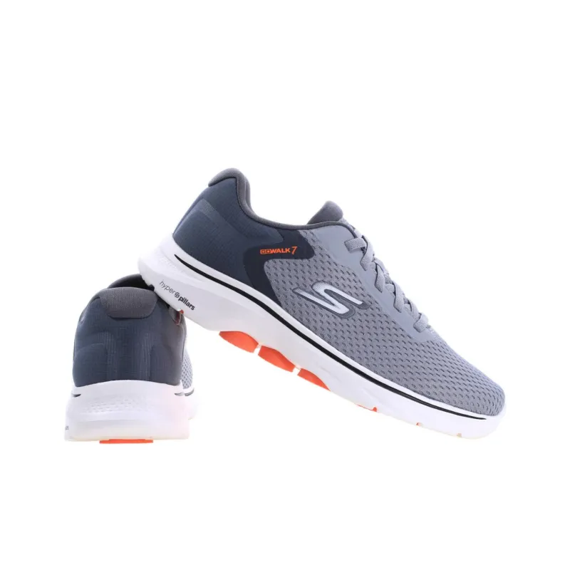 Skechers GO WALK 7 Slip Resistant Low Top Casual Shoes Men's Gray-2