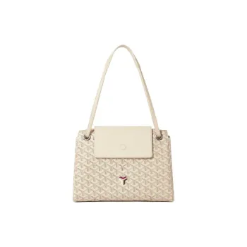 GOYARD Rouette Canvas Bag, One Shoulder Handbag Regular Women's Sand Stone