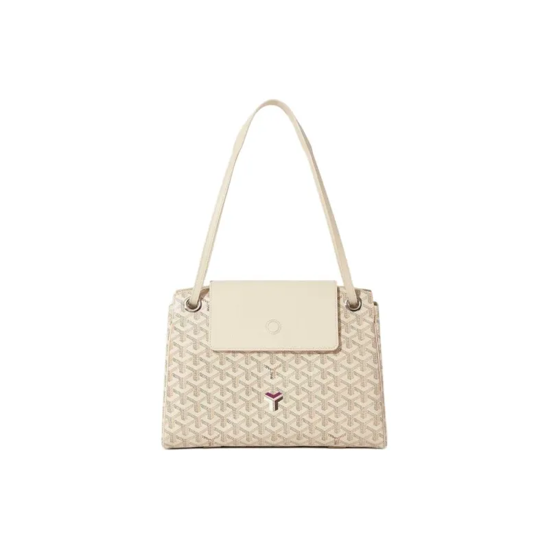 GOYARD Rouette Canvas Bag, One Shoulder Handbag Regular Women's Sand Stone-0