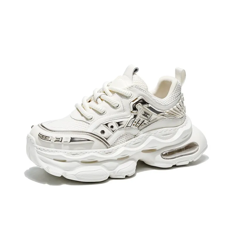 MOERBAI Breathable Height Increasing Low Top Chunky Sneakers Unisex-1