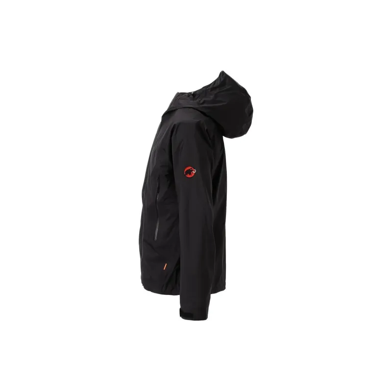 MAMMUT Outdoor Hiking Water Resistant Windbreaker Jacket Men's Black-2
