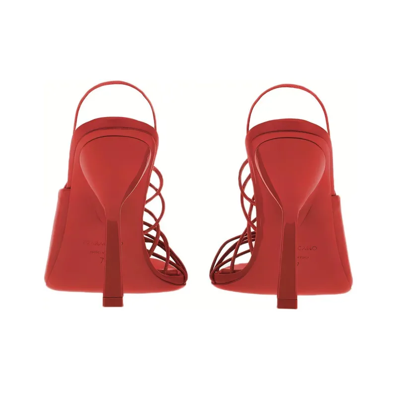 FERRAGAMO ALTAIRE 105 HIGH HEEL SANDAL LACE DETAIL LEATHER-3