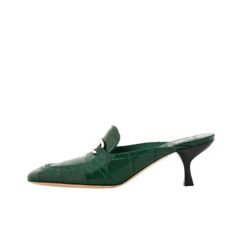 FERRAGAMO 55mm Crocodile-embossed Buckled Mules