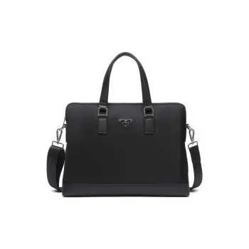 SEPTWOLVES Fabric Blend Microfiber Crossbody Handbags Regular Men's Black