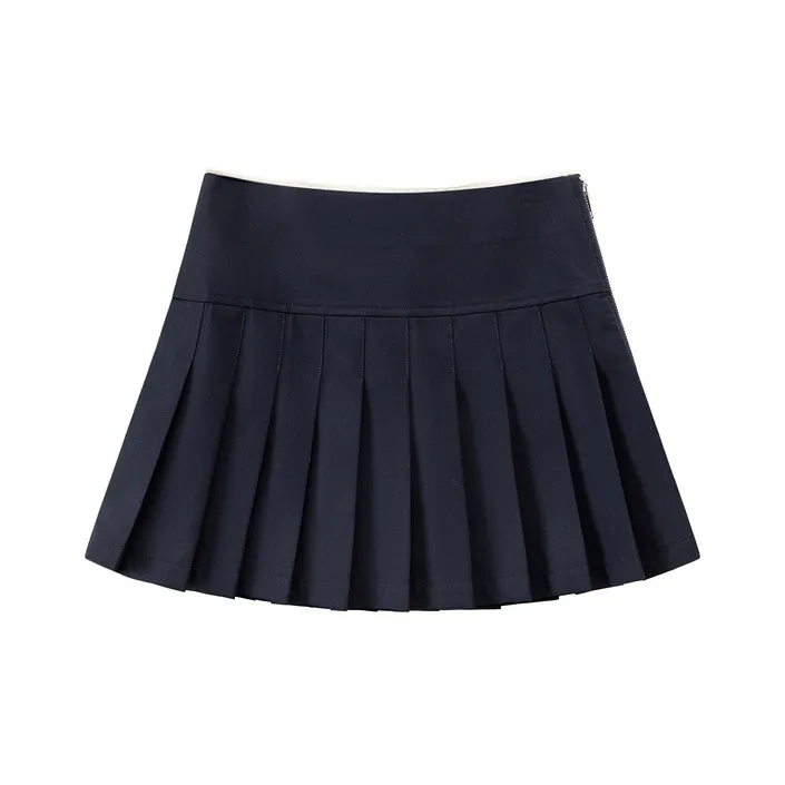 CHUU Casual Short Skirts Women's Navy Blue-1