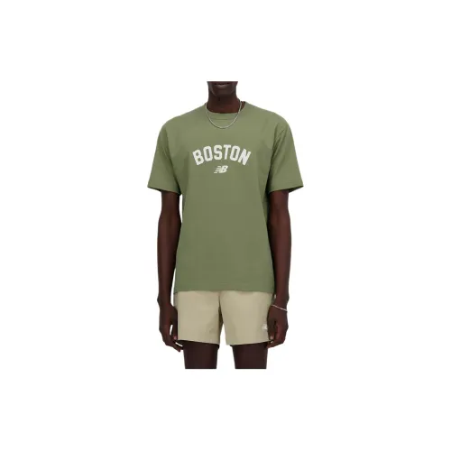 New Balance T-Shirts Men Deep Peridot