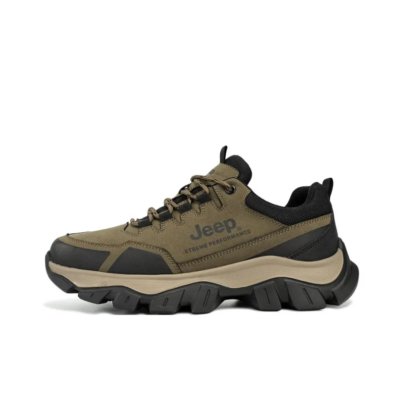 Jeep Slip Resistant Low Top Hiking Shoes Men's-16