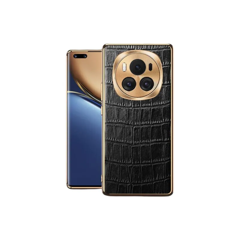 Mivana Leather Material Electroplated Genuine Leather Crocodile Pattern Phone Case Compatible With 'Magic6 Pro/Magic6'-1