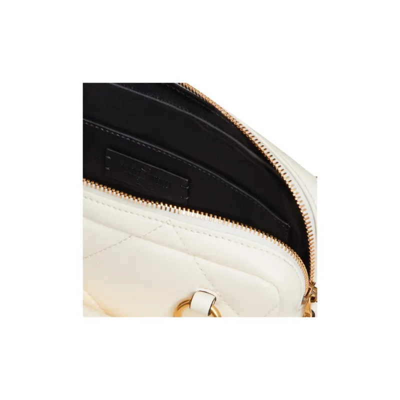 Valentino Roman Stud Soft Sheep Leather Handbag, Shoulder Bag, Crossbody Bag Men's White-5