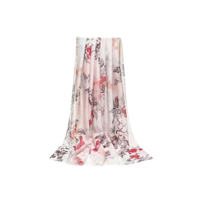 Shanghai Story 100% Mulberry Silk Silk Scarves Women's Elegance In Bloom Gift Box Set-0