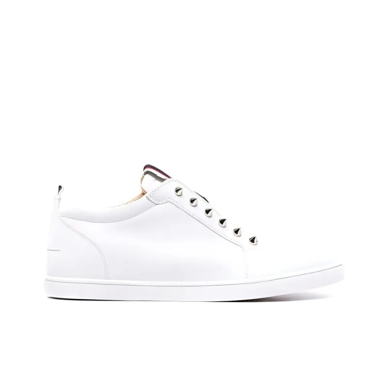 Christian Louboutin Studded Slip-on Leather Sneakers-1