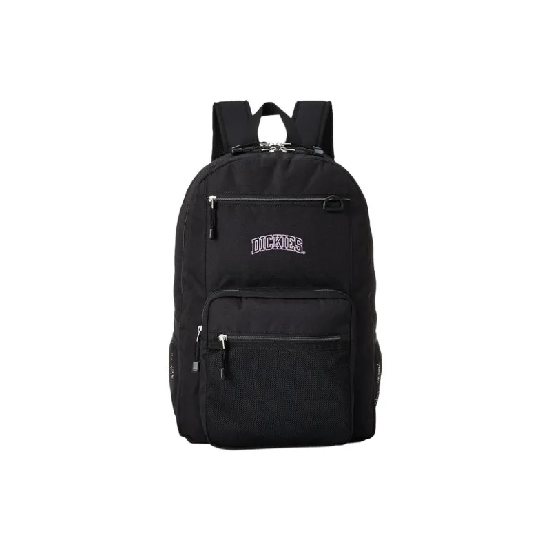 Dickies Polyester Backpack Unisex Black & Purple-0