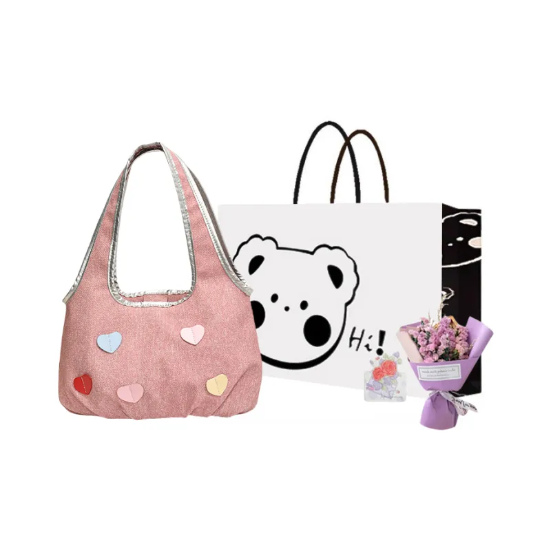 NX DOUGHNUT PU Handbag, Shoulder Bag Regular Women's Blue/White/Pink/Dark Brown-30
