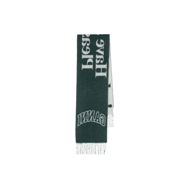 GANNI Fringed Wool Scarf-0