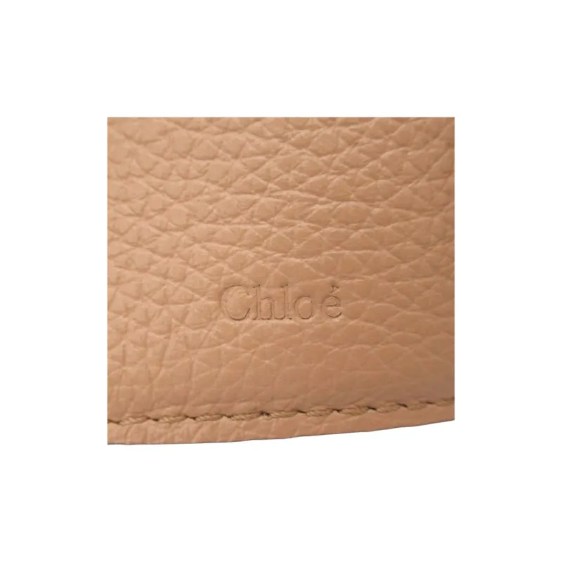 Chloe Leather Wallet Women's Brown-5