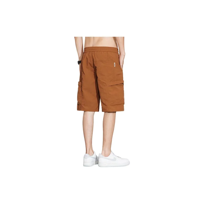 Tonlion Casual Shorts Men's Brick Red-2